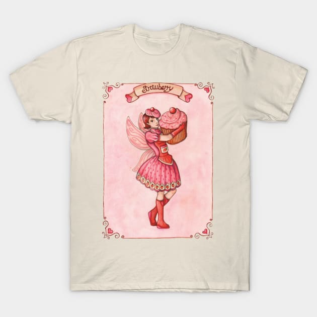 Strawberry - Cupcake Fairy Collection T-Shirt by MandasMysteries